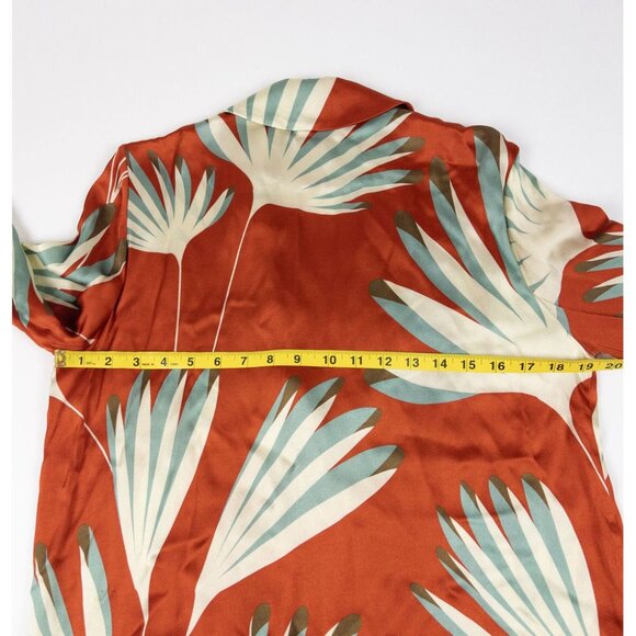 Siyu Duster Dress Women's US 2 Floral Print Made in Spain Shirt Dress Kimono - Picture 14 of 16